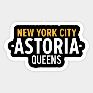 New York Queens - Queens Astoria - Queens clean Typo Sticker